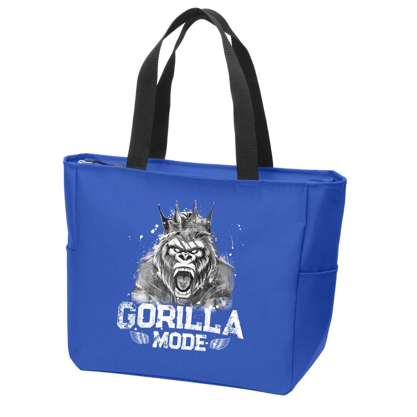 Gorilla Mode Workout Gym Success Fitness King Beast Gift Zip Tote Bag