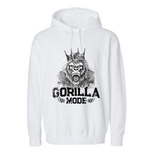 Gorilla Mode Workout Gym Success Fitness King Beast Gift Garment-Dyed Fleece Hoodie