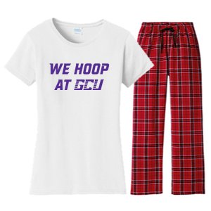 Gcu Mbb We Hoop At Gcu Women's Flannel Pajama Set