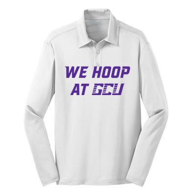 Gcu Mbb We Hoop At Gcu Silk Touch Performance Long Sleeve Polo