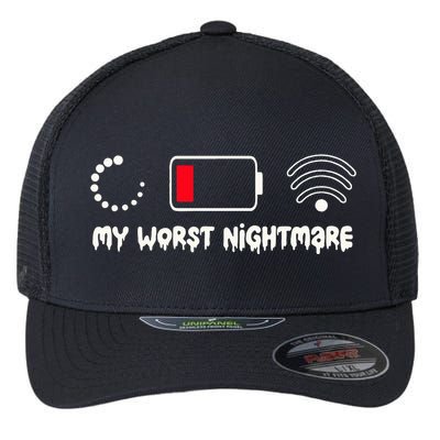 Gaming My Worst Nightmare Gamer Flexfit Unipanel Trucker Cap