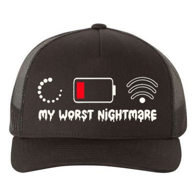 Gaming My Worst Nightmare Gamer Yupoong Adult 5-Panel Trucker Hat