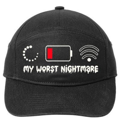 Gaming My Worst Nightmare Gamer 7-Panel Snapback Hat