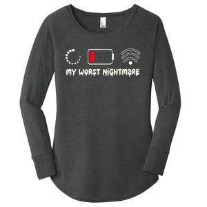 Gaming My Worst Nightmare Gamer Women's Perfect Tri Tunic Long Sleeve Shirt