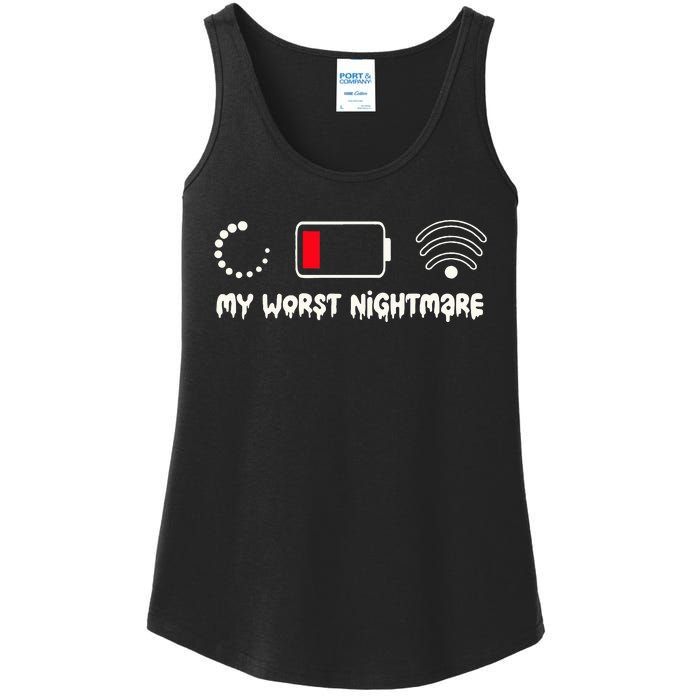 Gaming My Worst Nightmare Gamer Ladies Essential Tank