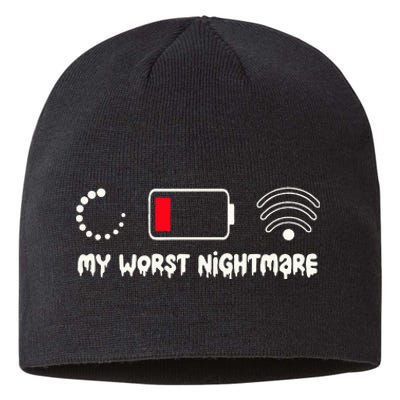 Gaming My Worst Nightmare Gamer Sustainable Beanie