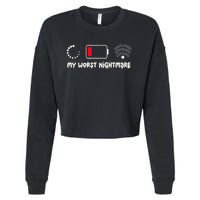 Gaming My Worst Nightmare Gamer Cropped Pullover Crew