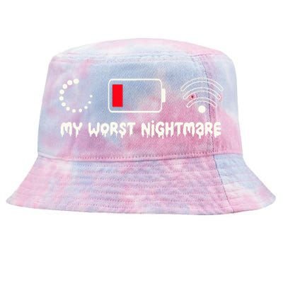 Gaming My Worst Nightmare Gamer Tie-Dyed Bucket Hat