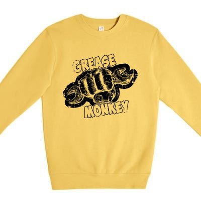 Grease Monkey Wrench Auto Mechanics Premium Crewneck Sweatshirt