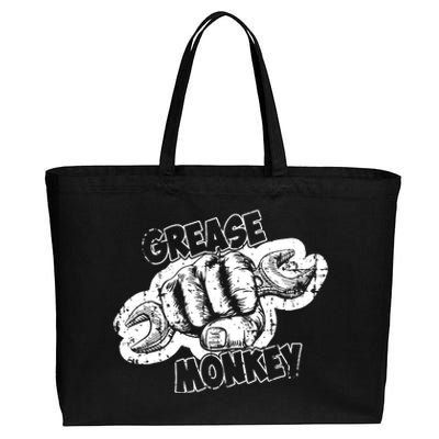 Grease Monkey Wrench Auto Mechanics Cotton Canvas Jumbo Tote