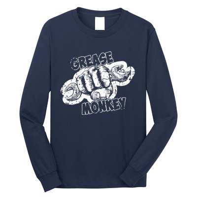 Grease Monkey Wrench Auto Mechanics Long Sleeve Shirt