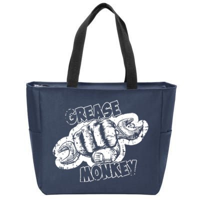 Grease Monkey Wrench Auto Mechanics Zip Tote Bag