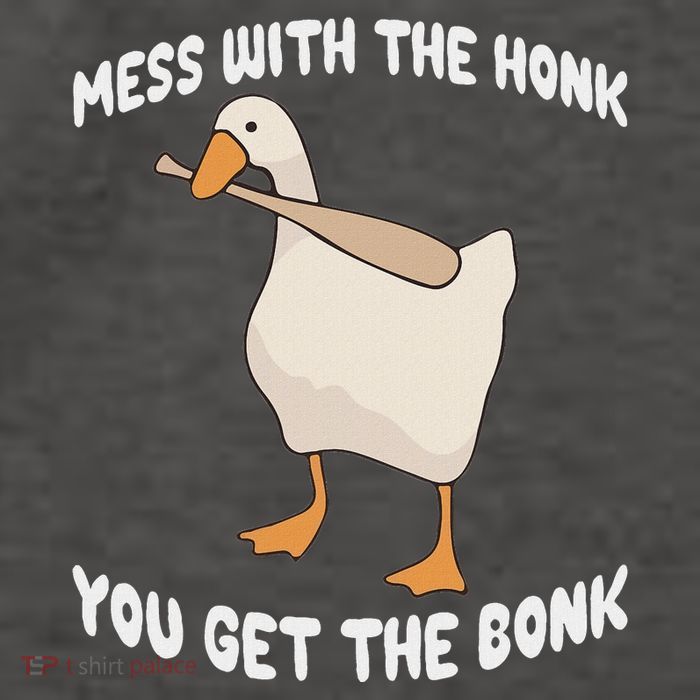 Goose Mess With The Honk You Get The Bonk Vector Backpack