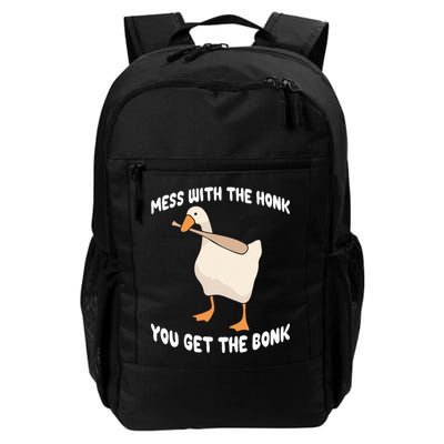 Goose Mess With The Honk You Get The Bonk Backpack