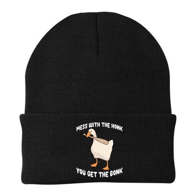 Goose Mess With The Honk You Get The Bonk Beanie