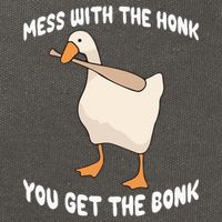 Goose Mess With The Honk You Get The Bonk Cotton Canvas Backpack