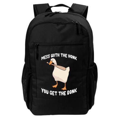 Goose Mess With The Honk You Get The Bonk Backpack