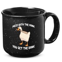Goose Mess With The Honk You Get The Bonk 15oz Campfire Ceramic Mug