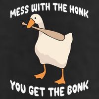 Goose Mess With The Honk You Get The Bonk Beanie