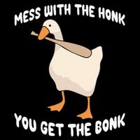 Goose Mess With The Honk You Get The Bonk 16 in Basic Backpack