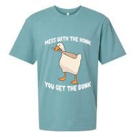 Goose Mess With The Honk You Get The Bonk Sueded Cloud Jersey T-Shirt