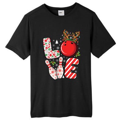 Group Matching Xmas Bowling Ball And Pins Christmas Bowling Gift Tall Fusion ChromaSoft Performance T-Shirt