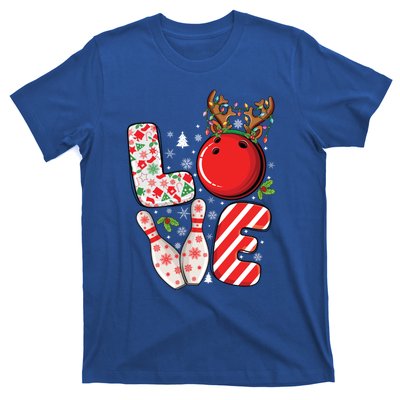 Group Matching Xmas Bowling Ball And Pins Christmas Bowling Gift T-Shirt