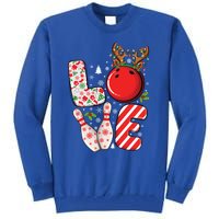 Group Matching Xmas Bowling Ball And Pins Christmas Bowling Gift Tall Sweatshirt