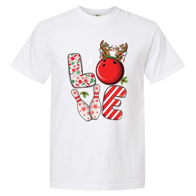 Group Matching Xmas Bowling Ball And Pins Christmas Bowling Gift Garment-Dyed Heavyweight T-Shirt