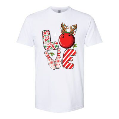 Group Matching Xmas Bowling Ball And Pins Christmas Bowling Gift Softstyle CVC T-Shirt