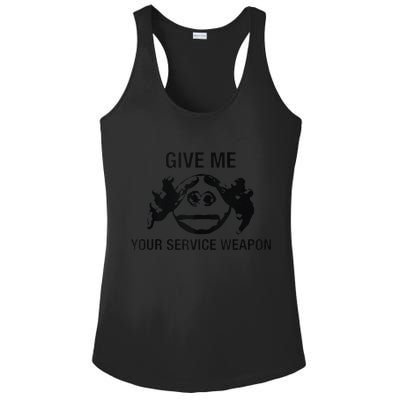 Give Me Your Service Weapon Ladies PosiCharge Competitor Racerback Tank
