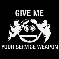 Give Me Your Service Weapon Cropped Pullover Crew