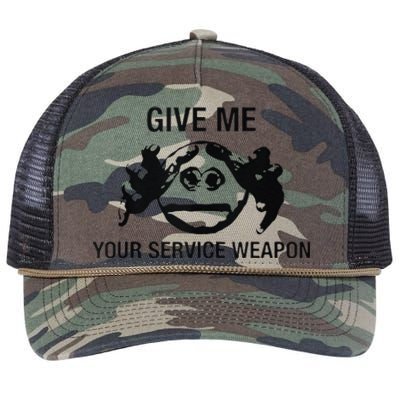 Give Me Your Service Weapon Retro Rope Trucker Hat Cap