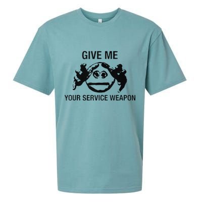 Give Me Your Service Weapon Sueded Cloud Jersey T-Shirt