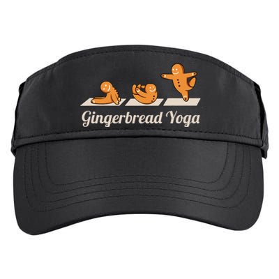 Gingerbread Man Yoga Funny Cute Fitness Christmas Adult Drive Performance Visor