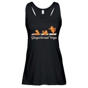 Gingerbread Man Yoga Funny Cute Fitness Christmas Ladies Essential Flowy Tank