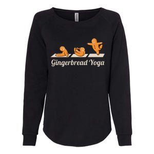 Gingerbread Man Yoga Funny Cute Fitness Christmas Womens California Wash Sweatshirt