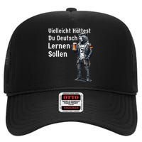 German Maybe You Should Have Learned German High Crown Mesh Back Trucker Hat