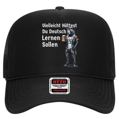 German Maybe You Should Have Learned German High Crown Mesh Back Trucker Hat