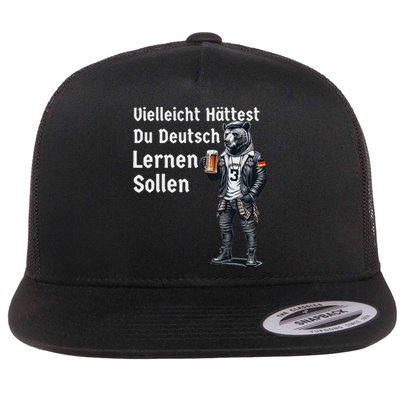 German Maybe You Should Have Learned German Flat Bill Trucker Hat