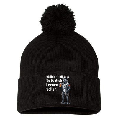 German Maybe You Should Have Learned German Pom Pom 12in Knit Beanie