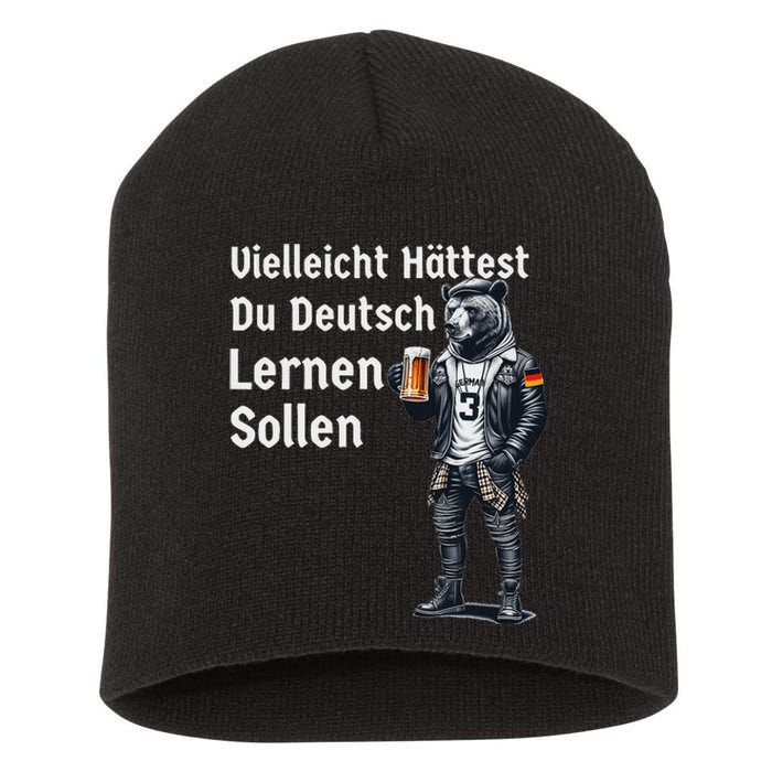 German Maybe You Should Have Learned German Short Acrylic Beanie