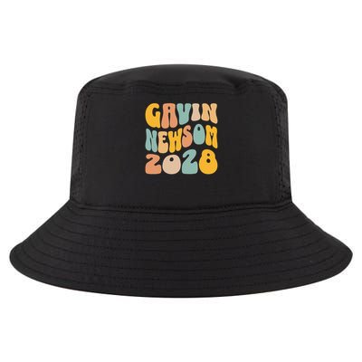 Gavin Newsom 2028 For President Resist Wavy Groovy Election Cool Comfort Performance Bucket Hat