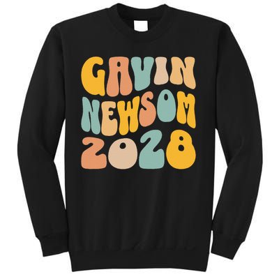 Gavin Newsom 2028 For President Resist Wavy Groovy Election Sweatshirt