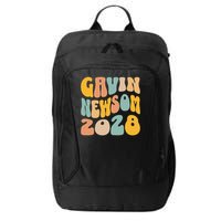 Gavin Newsom 2028 For President Resist Wavy Groovy Election City Backpack