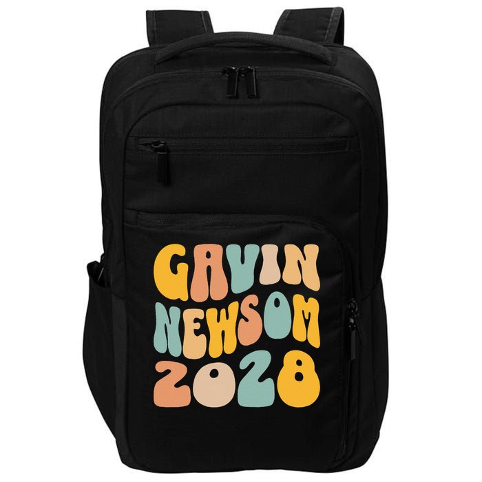 Gavin Newsom 2028 For President Resist Wavy Groovy Election Impact Tech Backpack