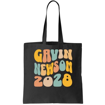 Gavin Newsom 2028 For President Resist Wavy Groovy Election Bag