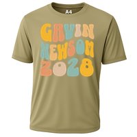 Gavin Newsom 2028 For President Resist Wavy Groovy Election Cooling Performance Crew T-Shirt