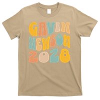 Gavin Newsom 2028 For President Resist Wavy Groovy Election T-Shirt
