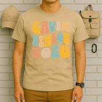 Gavin Newsom 2028 For President Resist Wavy Groovy Election T-Shirt